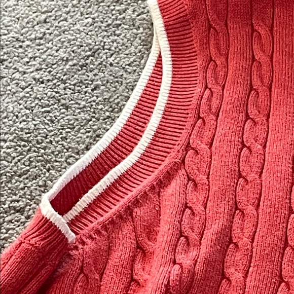 Brooks Brothers V-Neck Coral Sweater Vest - Picture 5 of 5